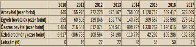 A Skoopy Kft. eredményei (Forrás: nyilvános cégadatok)