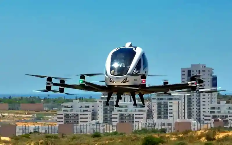 Izrael - dróntaxi teszt