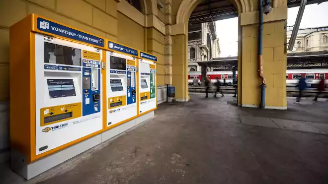 MÁV jegyautomata