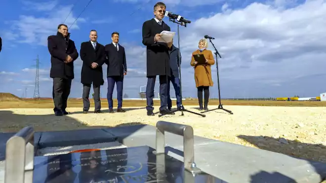 Magyar Posta zalaegerszegi Depo alapkőletétel