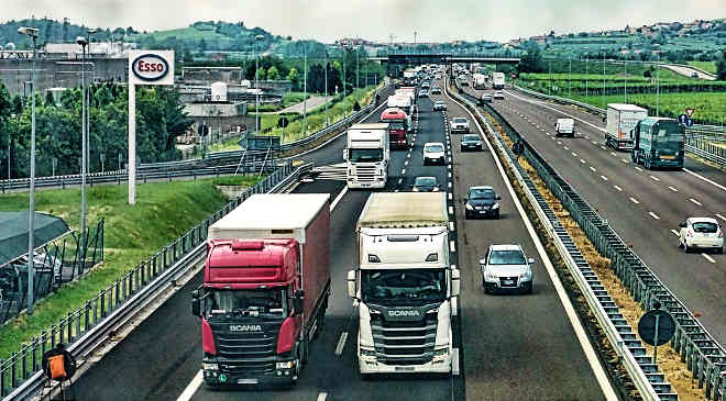 autópálya, fuvarozás